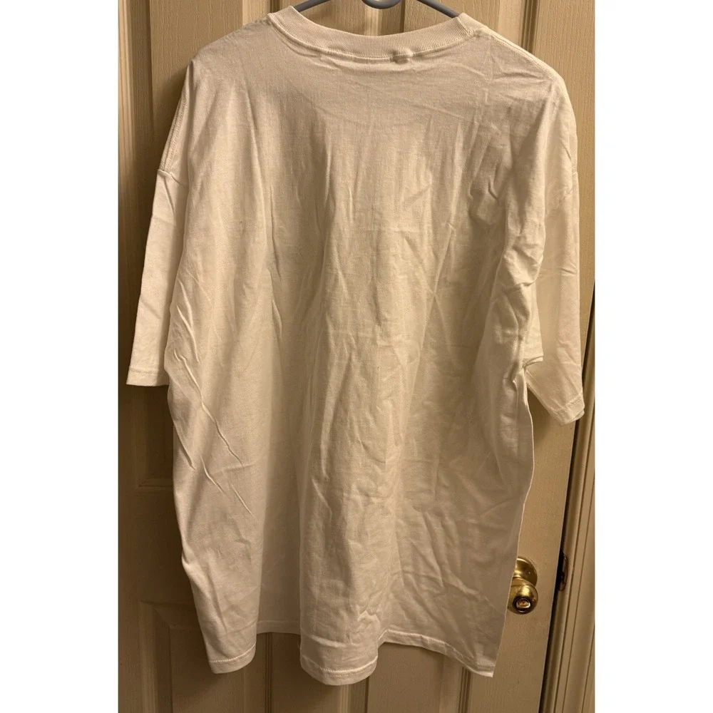 Vintage FILA Spell Out Embroidered Classic Graphic Tshirt Size XL White NWT - Picture 7 of 7